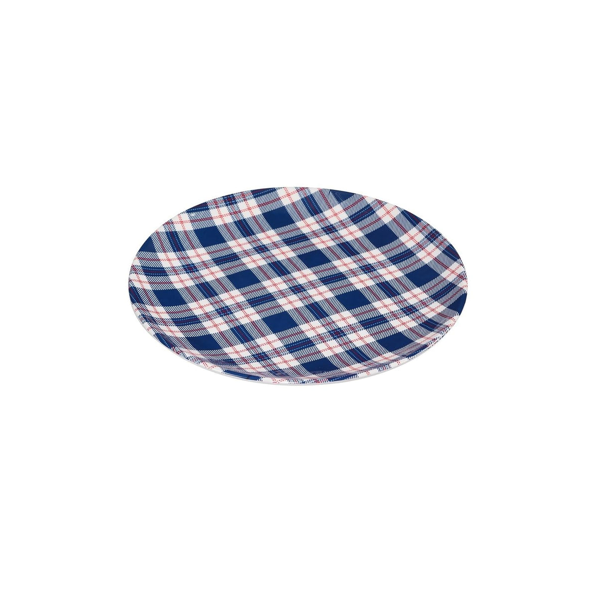 Certified International Dishware Plate, 14 inches, Red, White, Blue