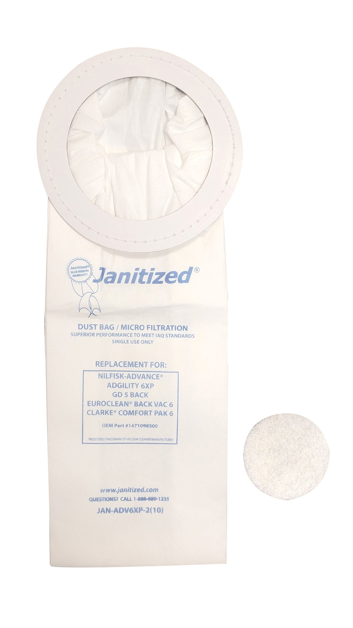 Janitized Vacuum Cleaner Bag