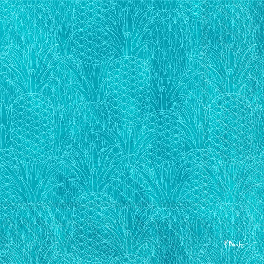 Boston International IHR 3-Ply Paper Napkins, 20-Count Cocktail Size, Pineapple Shake Repeat