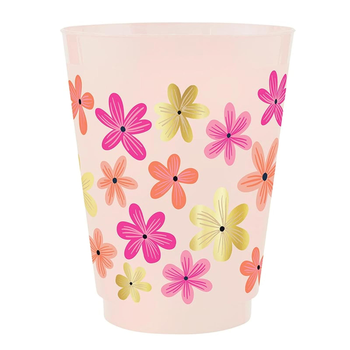 Slant Collections Drinking Cup, 16 Ounces, Floral Pattern