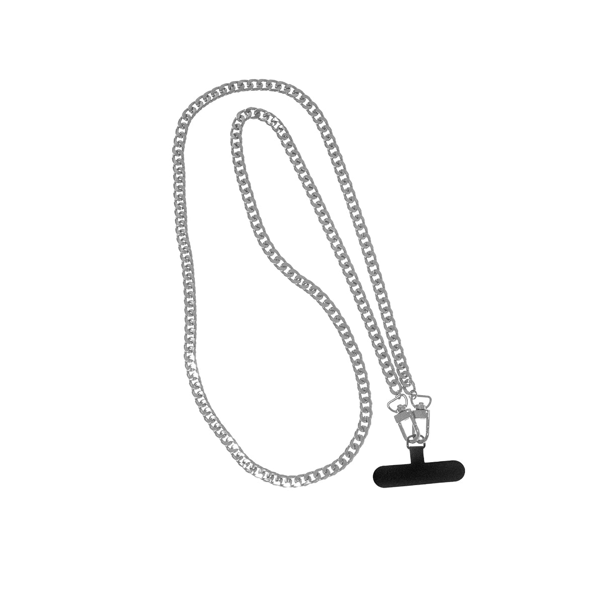 Maya J Necklace, White, Cuban Link