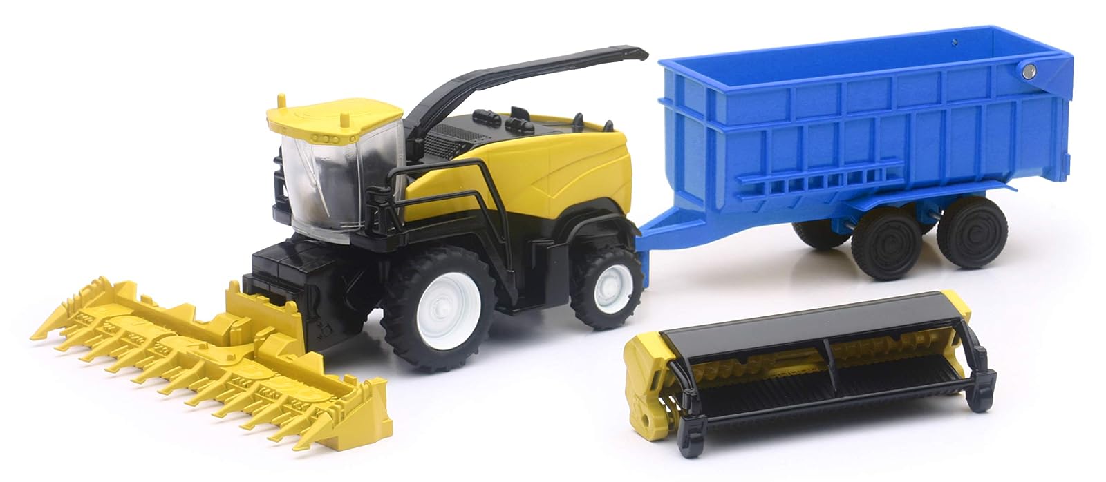 New Ray Toys 1:62 New Holland Harvester RF850 & Trailer