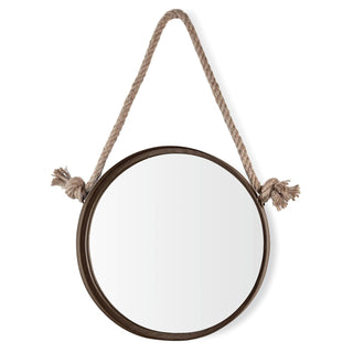 Danya B Home Mirror, 14.6"L x 14.6"W, Black