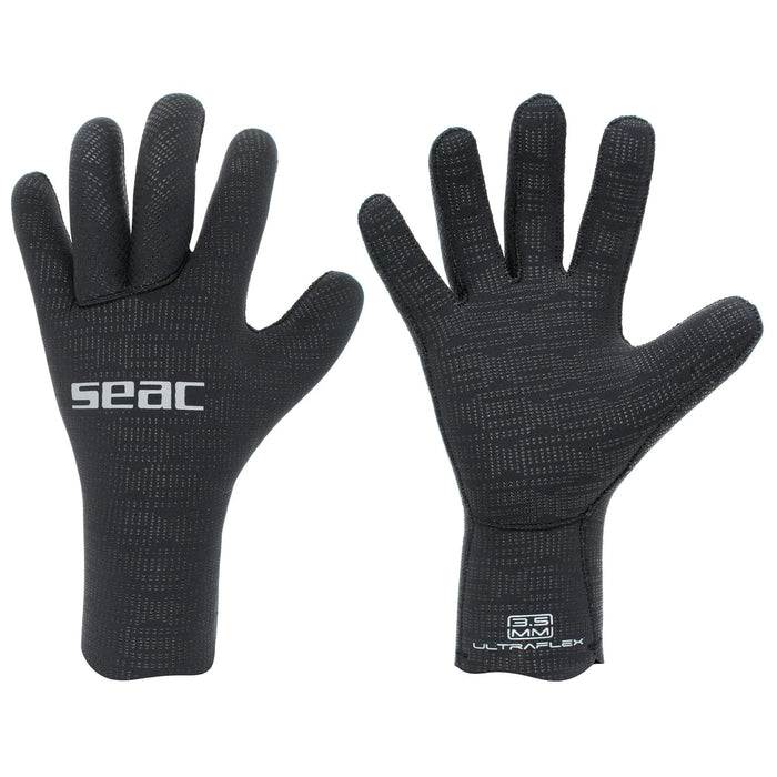 SEAC Ultraflex, 3.5 mm Ultra-Elastic Neoprene Gloves for Diving and Spearfishing, Anti-Slip, x-Large