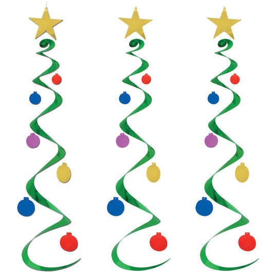 Beistle Christmas Tree Whirls (3/Pkg)