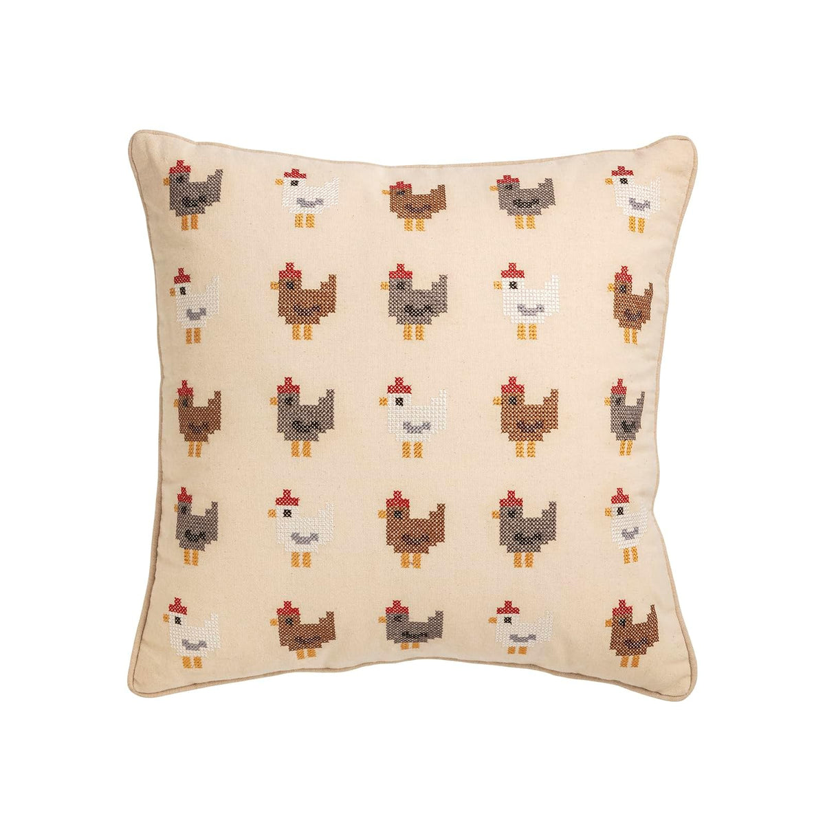 Mud Pie Pillow, 18 x 18-Inch, Rooster