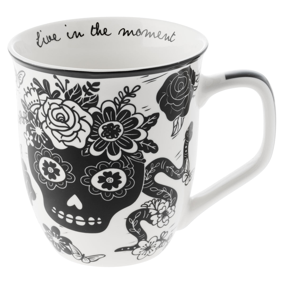 Karma Drinking Cup, 14 Ounces, Sugar Skull Flowers