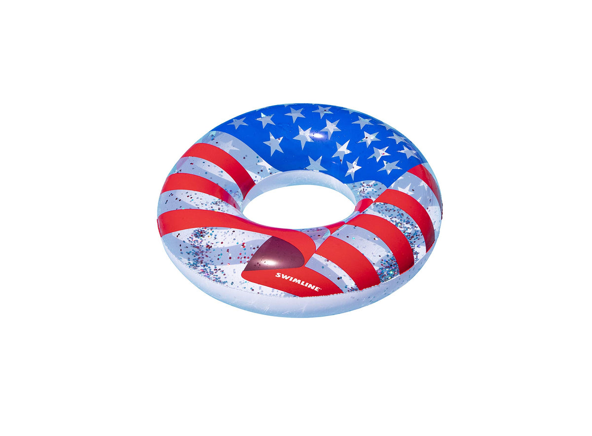 Swimline 90199 Americana Glitter Ring