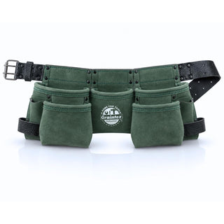 Graintex Tool Belt, 9 Pockets, Hunter Green