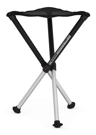 Walkstool Stool Seating, 22" Seat Height, Black and Silver