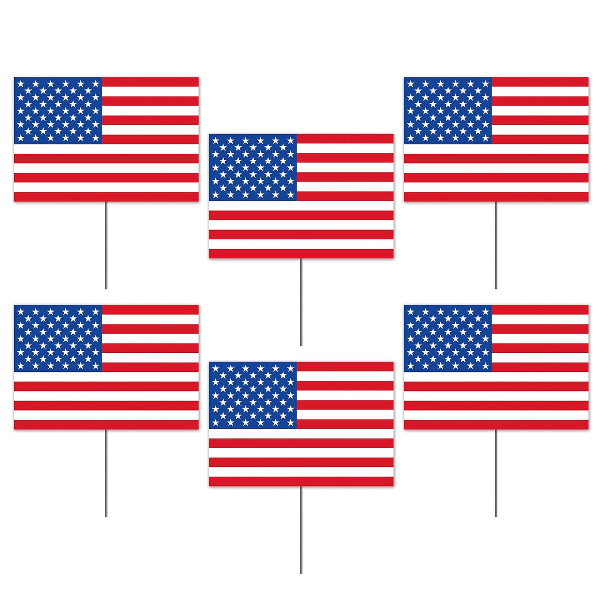 Beistle Banner, 7½" x 11¼", Red, White & Blue
