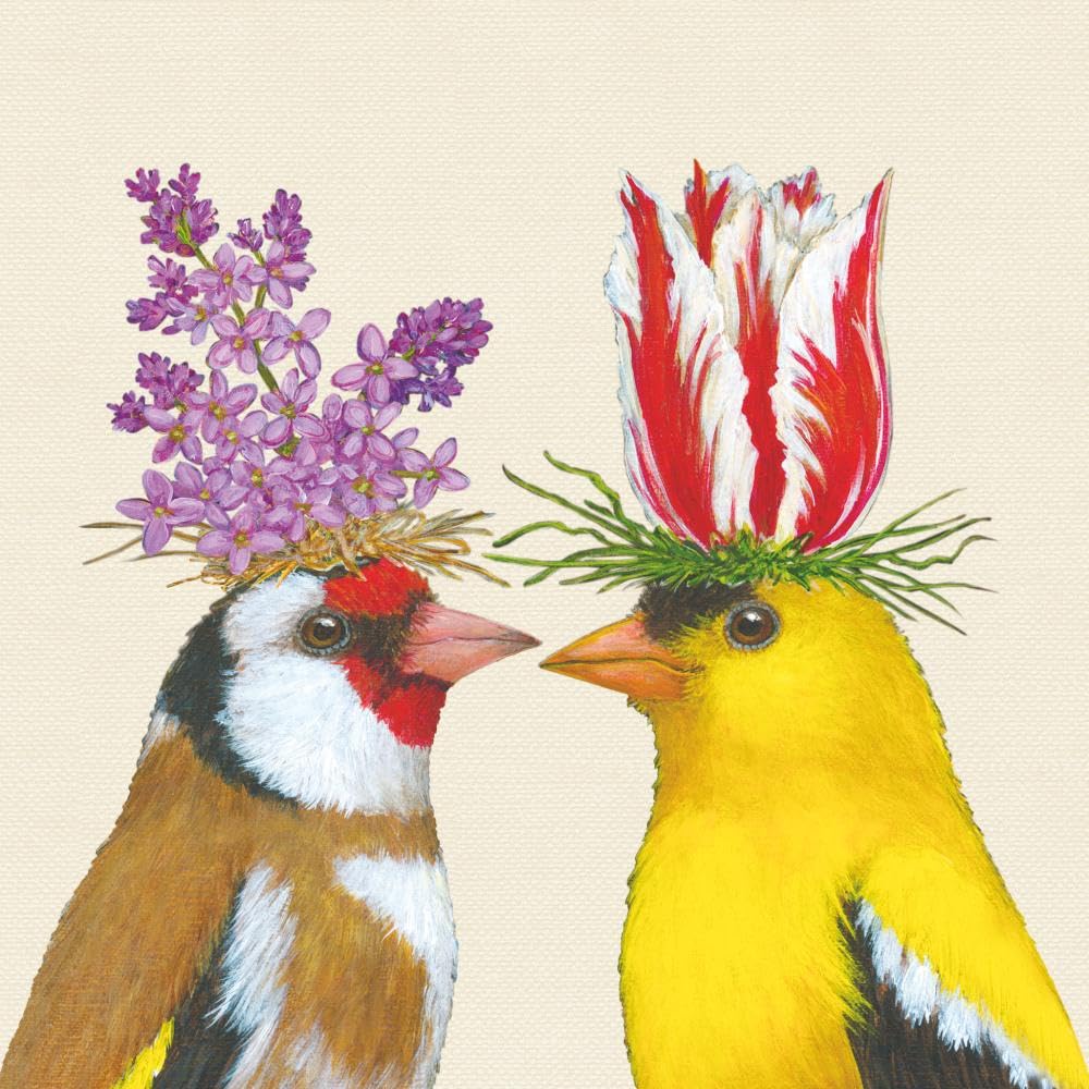 Paperproducts Design Disposable Napkin, 5" x 5", Spring Romance