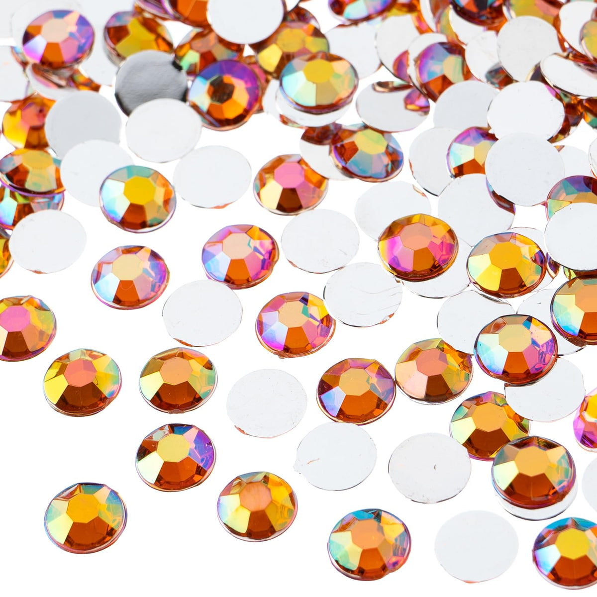 John Bead Craft Bead, 8mm (SS39), Orange AB