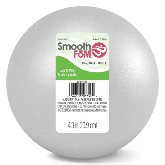 FloraCraft SmoothFoam Ball 4.4 Inch White