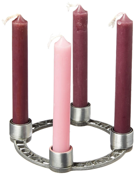 Cathedral Art AD121 Diameter Personal Advent Candleholder Wreath, 4-Inch