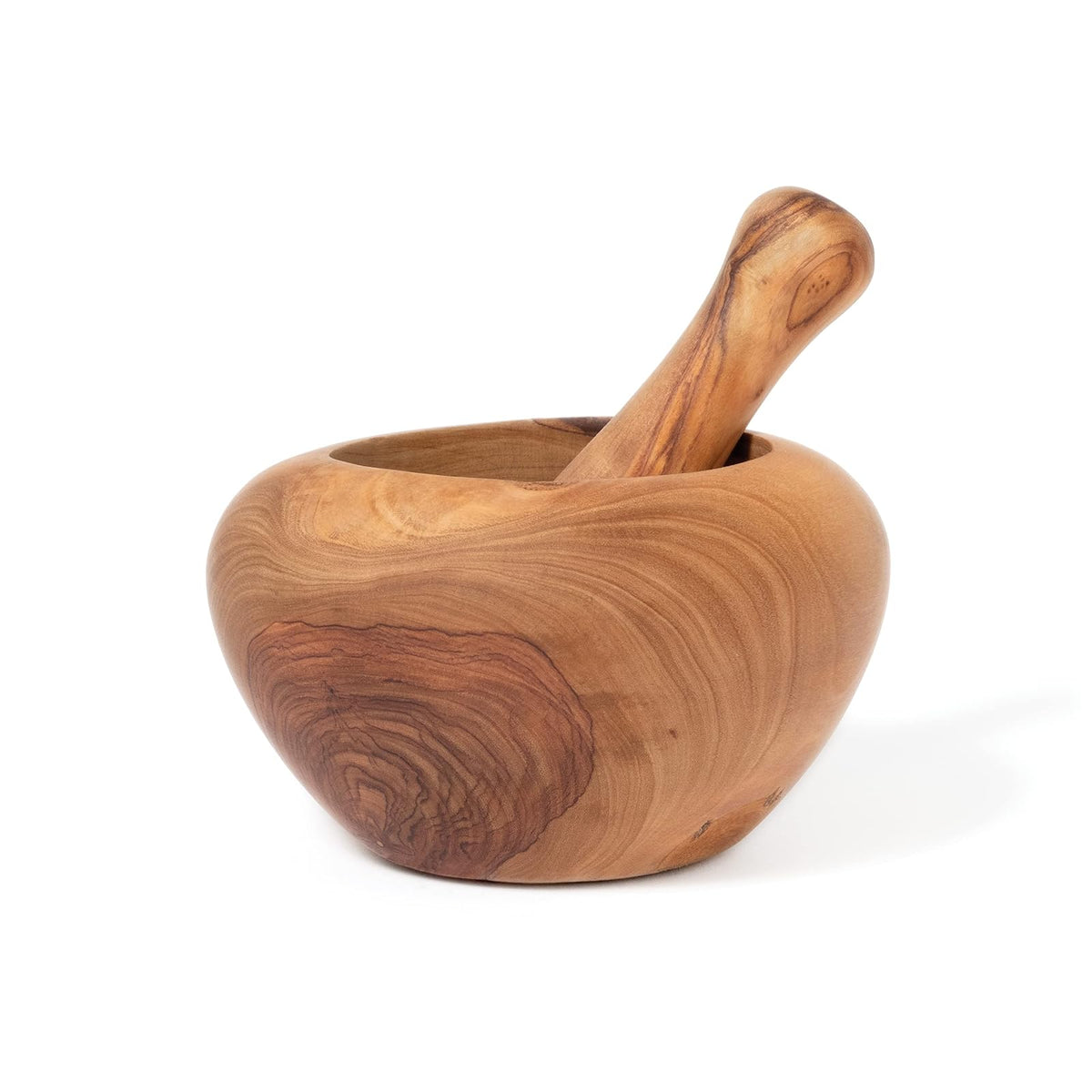 Lipper International Mortar And Pestle Set, 4.5" x 4.5" x 3", Olive