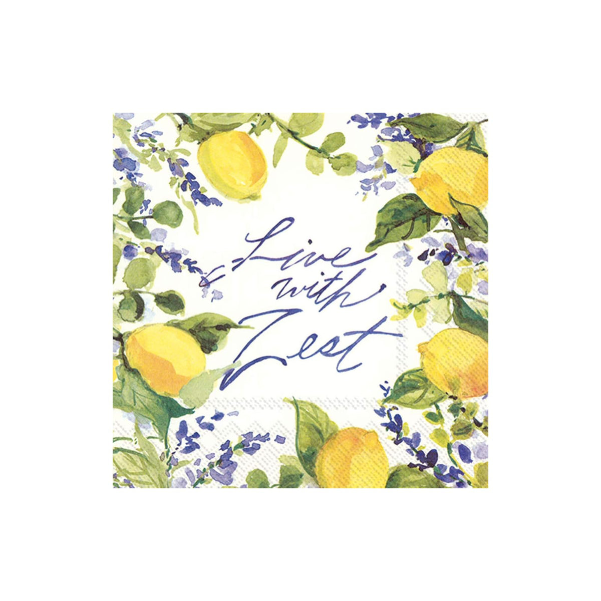 ihr SINCE 1977 Disposable Napkin, 20 Count (Pack of 1), Live With Zest