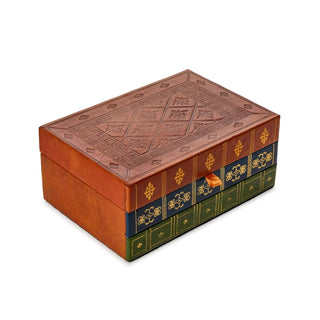 Two's Company Storage Box, 3.75-inches Height, Multicolor
