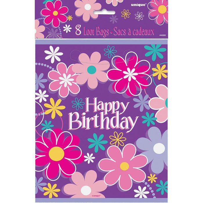 Unique Industries Blossom Birthday Goodie Bags, 8ct