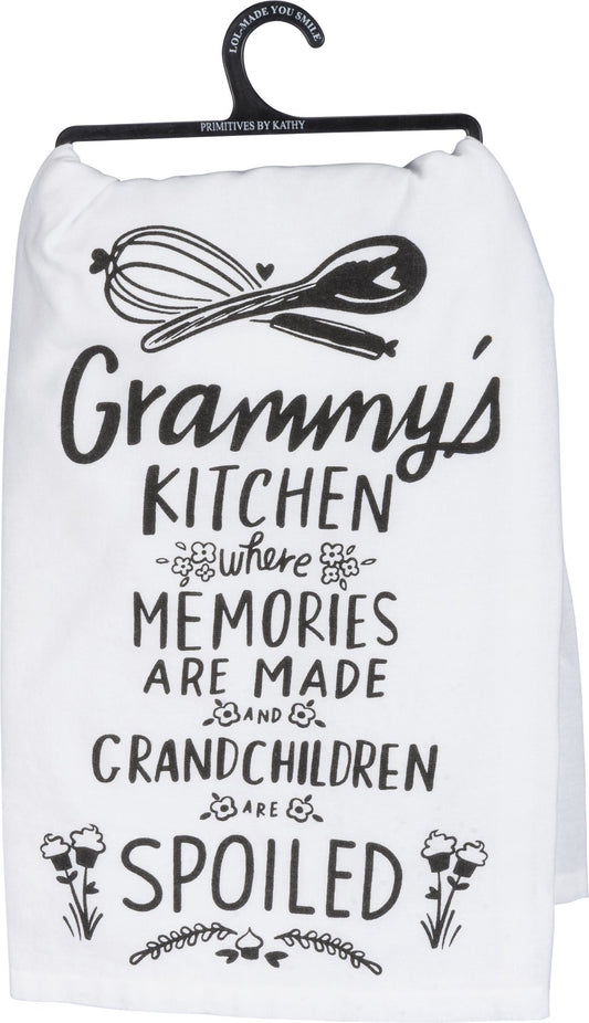 Primitives by Kathy Grammy's Kitchen Grandchildren Tea Dish Towel from Primitives by Kathy