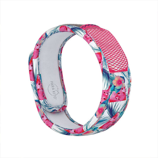 PARA'KITO Mosquito Insect & Bug Repellent Wristband - Waterproof, Outdoor Pest Repeller Bracelet w/ Natural Essential Oils (Watermelon)