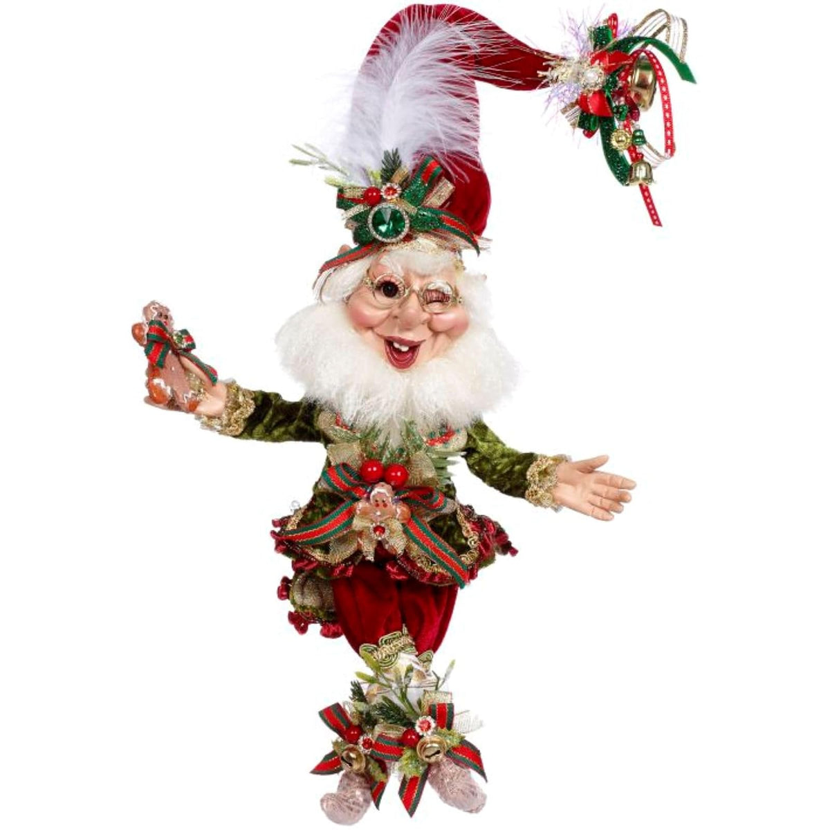 Mark Roberts Figurine, Small, 11" tall, Red, Green