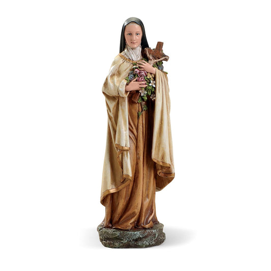 Roman Saint Therese Statue Little Flower 10 Inch