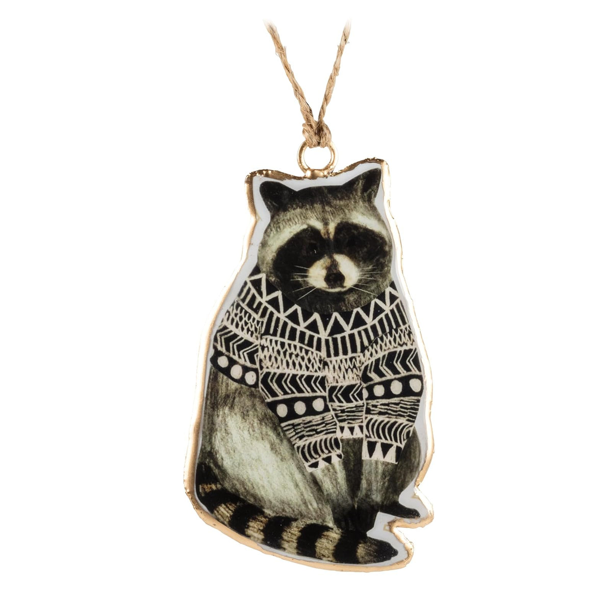 Abbott Collection Hanging Ornament, 4"H, Gray,white