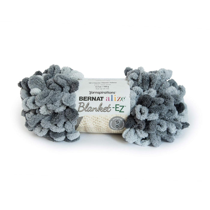 Spinrite Yarns (CA) Bernat Alize Blanket-EZ Yarn, Slate Grays
