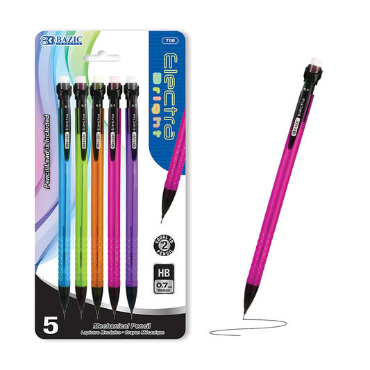 BAZIC Claris 0.7mm Mechanical Pencil (5/Pack)