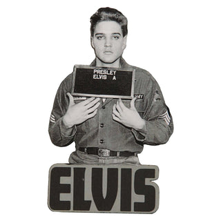 Elvis Presley Decorative Magnet, Enlistment Photo, Yellow