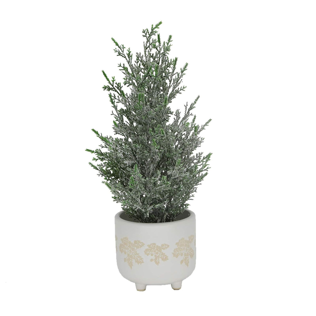 Flora Bunda Artificial Tree, 1ft 4in, 15.5"h in 4.5" Maple,white