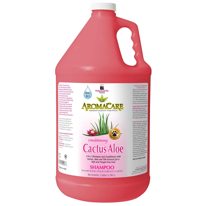 PPP AromaCare Conditioning Cactus Aloe 2-in-1 Pet Shampoo, 1-Gallon