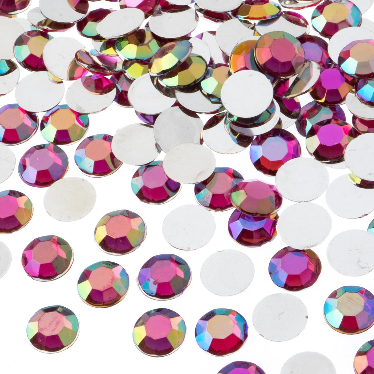 John Bead Craft Bead, 10mm (SS45), Fuchsia AB