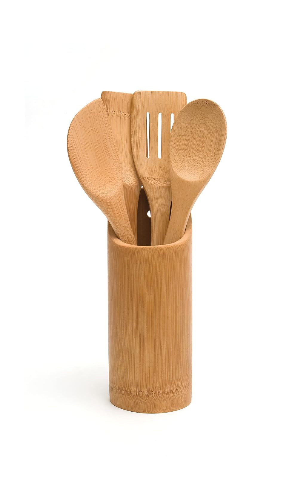 Lipper International 8828 Kitchen Tool Holder with 4 Tools Bamboo