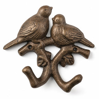 Comfy Hour 5.4 Inch Animal Bird Coat Hooks, Double Bird Key Holder