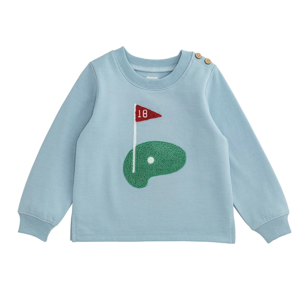 Mud Pie Sweater, Blue, Kids Golf Pullover