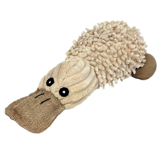 Pet Lou Natural Durable Squeaker Dog Toys - Durable Fabric - Tough and Reliable For Aggressive Chewers