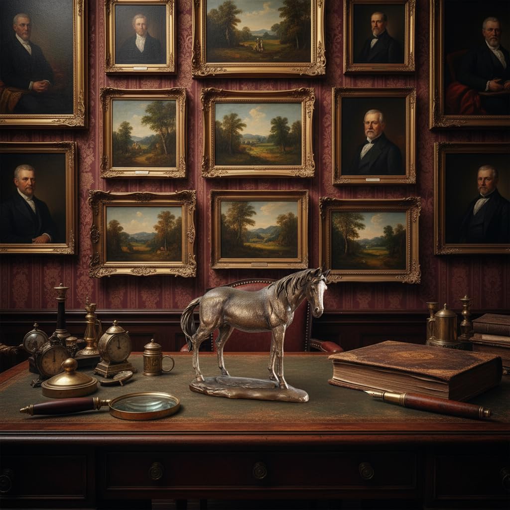 Comfy Hour Farmhouse Home Decor Collection Resin 8" Brown Copper Horse Desktop Decoration
