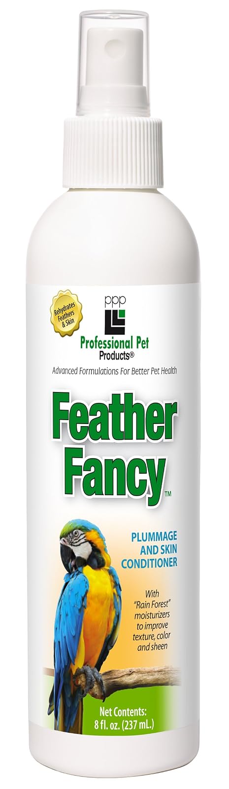 Professional Pet Products PPP Feather Fancy Spray, 8 oz