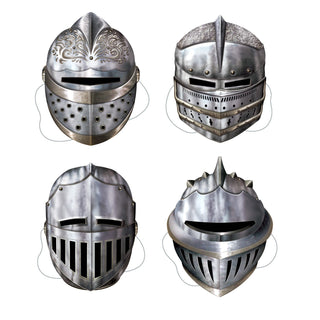 Beistle Costume Mask, 4 Count (Pack of 1), Silver/Black