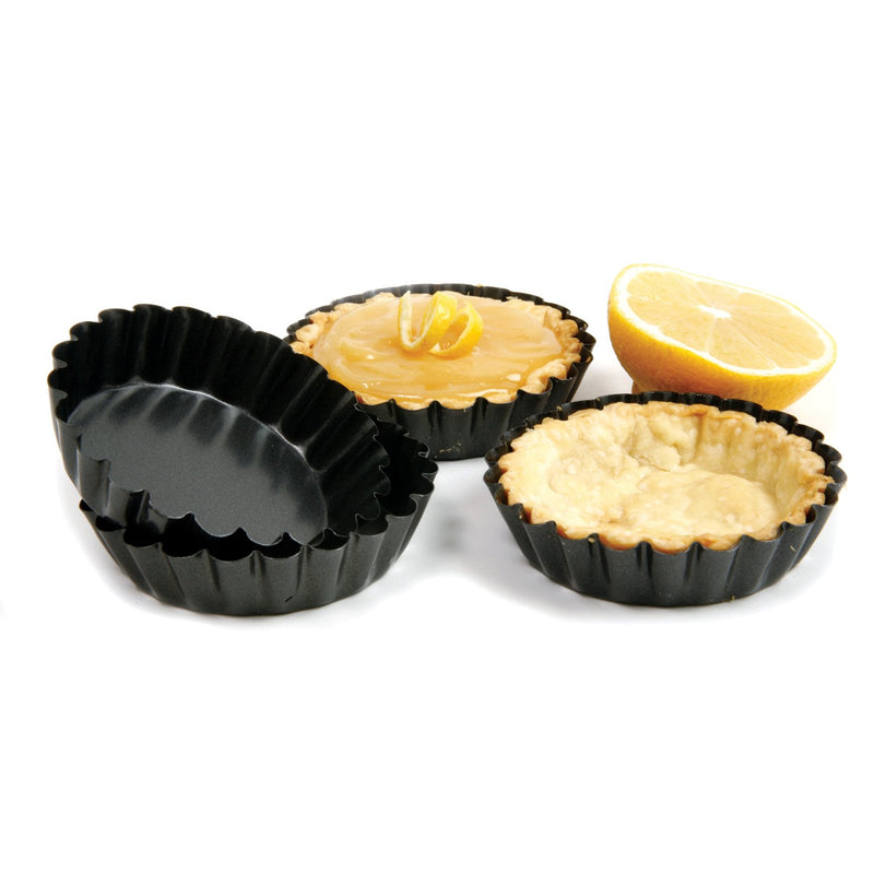 Norpro Non-Stick Tartlet Pans, Set of 4, Metallic