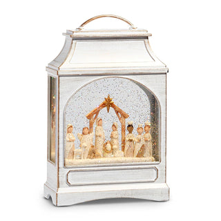 Raz Imports Electric Lantern, 7" L X 3.25" W X 11" H, White