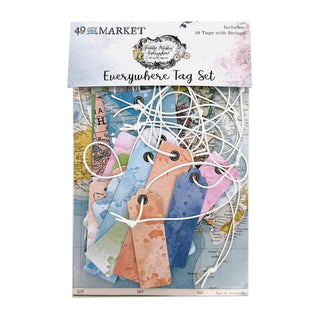 49 and Market Label, Small, Multicolor