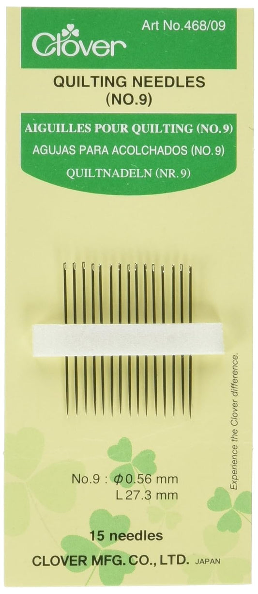 CLOVER Quilting Needles, No. 9
