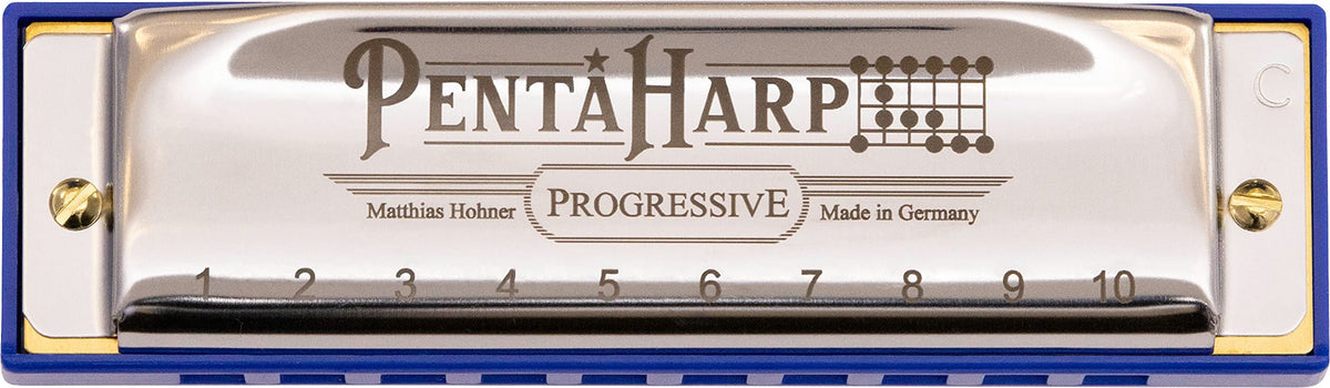 Hohner Harmonica Pentaharp Harmonica, Key of Low F Minor, Stainless steel (M21BX-FLM)