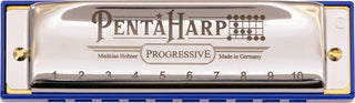 Hohner Harmonica Pentaharp Harmonica, Key of Low F Minor, Stainless steel (M21BX-FLM)