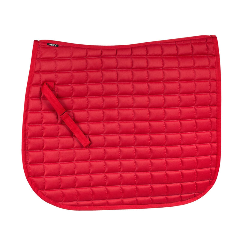 HORZE Bristol Dressage Saddle Pad - Red - Horse