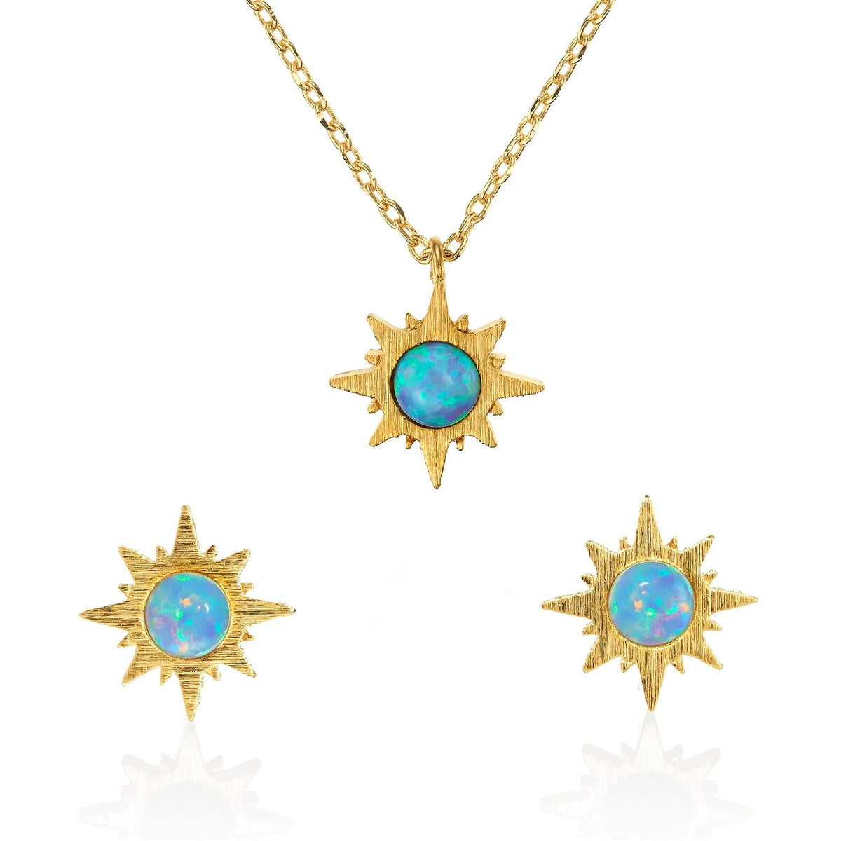 namana Jewelry Set, 1 cm, Blue