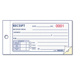 RED8L820 - Rediform Small Money Receipt Book